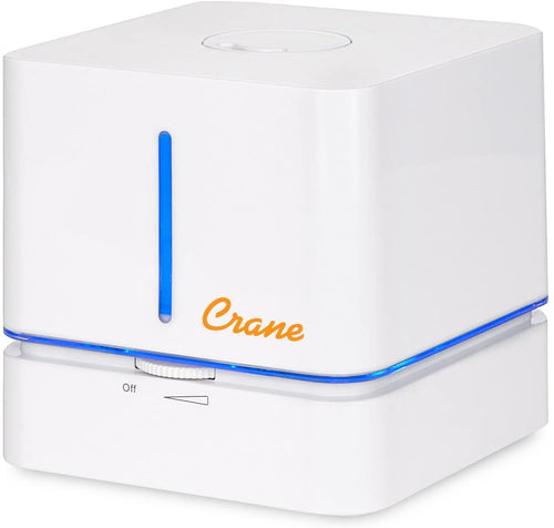 Crane Personal Ultrasonic Cool Mist Humidifier, Cube