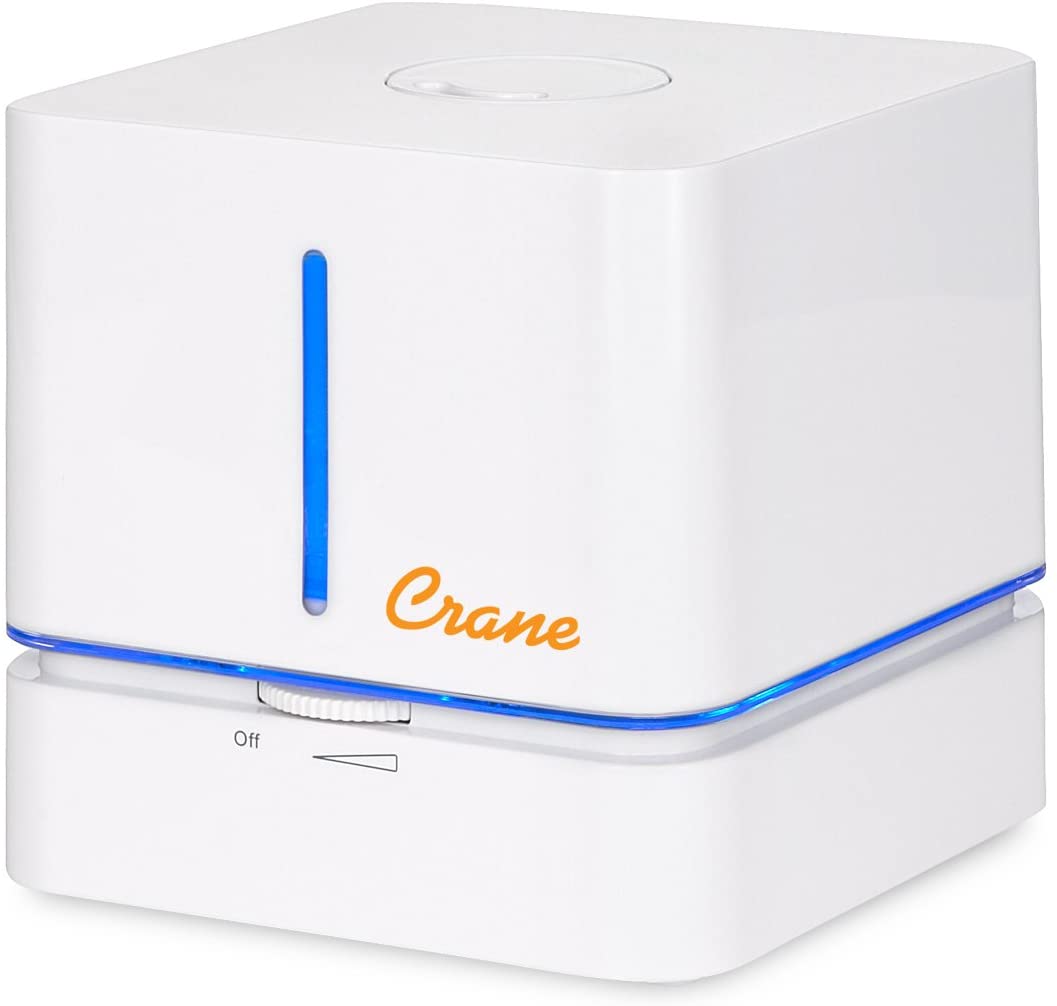 Crane Personal Ultrasonic Cool Mist Humidifier, Cube