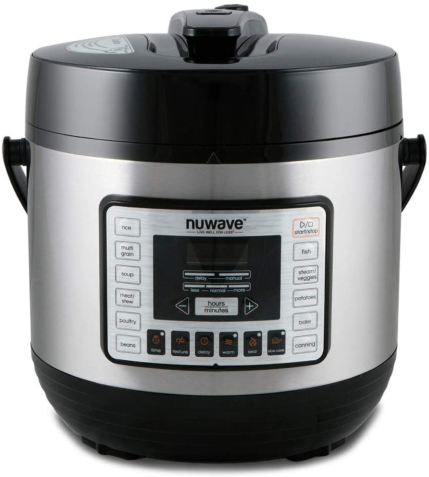 Nu Wave 33101 Nutri-Pot Pressure Cooker, 6 quart, Black