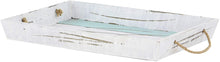 Load image into Gallery viewer, Deco 79 Wood Tray, 18 by 15-Inch, Natural, Set of 2