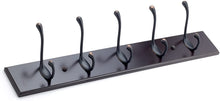 Load image into Gallery viewer, Richelieu Hardware T020211BORB Utility Hook Rack, Brushed Oil-Rubbed Bronze/Espresso Finish