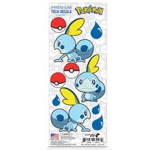 Load image into Gallery viewer, Pokemon, 11 Pack, Sobble Tech Decals, Waterproof Stickers for Phone, Laptop, Water Bottle, Skateboard, Vinyl Stickers for Boys and Girls