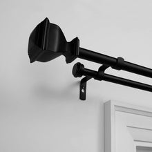 Load image into Gallery viewer, Exclusive Home Curtains Double Curtain Rod and Finial Set