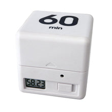 Load image into Gallery viewer, The Miracle TimeCube Timer, 5, 15, 30 and 60 Minutes, for Time Management, Kitchen Timer, Kids Timer, Workout Timer, White