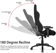 Load image into Gallery viewer, AKRacing Core Series EX Gaming Chair with High Backrest, Recliner, Swivel, Tilt, Rocker &amp; Seat Height Adjustment Mechanisms, 5/10 Warranty