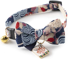 Load image into Gallery viewer, NECO ICHI CATS FIRST Necoichi Kabuki Charm Bow Tie Cat Collar