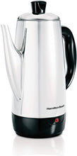 Load image into Gallery viewer, Hamilton Beach 12 Cup Electric Percolator Coffee Maker, Stainless Steel, Quick Brew (40616)