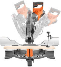 Load image into Gallery viewer, RIDGID 15 Amp Corded 12 in. Dual Bevel Sliding with 70 Deg. Miter Capacity and LED Cut Line Indicator
