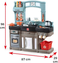 Load image into Gallery viewer, Step2 Best Chefs Kitchen Playset | Kids Play Kitchen with 25-Pc Toy Accessories Set, Real Lights &amp; Sounds, Multicolor