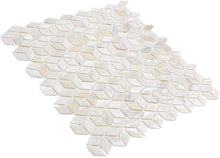 Load image into Gallery viewer, Splashback Tile PACWHT3DILL Pacif 3D Illusion Shell Mosaic Tile, White/Pearl