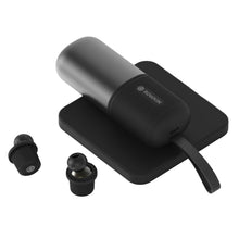 Load image into Gallery viewer, Rowkin Ascent Charge+ True Wireless Earbuds Headphones: 50+ Hours Bluetooth 5 Smallest Earphones &amp; Qi Charging Case. Deep Bass Sound Headset, Mic &amp; Noise Reduction for Android Samsung &amp; iPhone (Black)