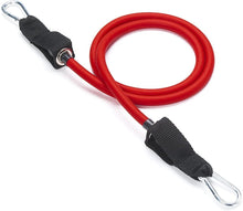 Load image into Gallery viewer, Black Mountain Products Resistance Band Set with Door Anchor, Ankle Strap, Exercise Chart, and Carrying Case