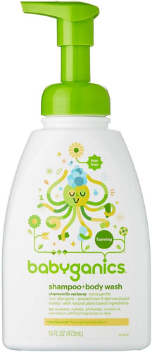 Babyganics Baby Shampoo and Body Wash, Chamomile Verbena, 16 Ounce