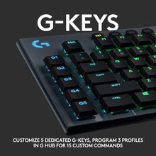 Load image into Gallery viewer, G815 RGB Mechanical Gaming Keyboard (Tactile)
