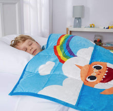 Load image into Gallery viewer, Baby Shark Kids Weighted Blanket, 4.5lb, 36 x 48, Fountain of Tooth
