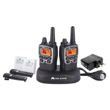 Load image into Gallery viewer, Midland - X-TALKER T71VP3, 36 Channel FRS Two-Way Radio - Up to 38 Mile Range Walkie Talkie, 121 Privacy Codes, NOAA Weather Scan + Alert (Pair Pack) (Black/Silver)