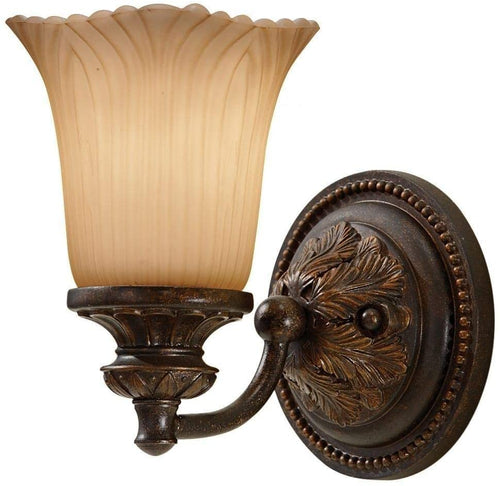 Feiss VS19503-GBZ Emma Glass Wall Vanity Bath Lighting, Bronze, 3-Light (22