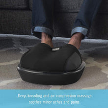 Load image into Gallery viewer, HoMedics Shiatsu Air Max Foot Massager with Heat -Padded, Two Massage Styles, Adjustable Intensity