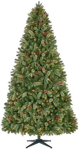 Home Accents Holiday 9 ft Westwood White Fir LED Pre-Lit Tree with 800 Warm White Lights