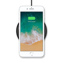 Load image into Gallery viewer, mophie - Wireless Charge Pad - Apple Optimized - 7.5W Qi Wireless Technology for iPhone Xr, Xs Max, X / Xs, 8 and 8 Plus - Black