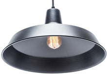 Load image into Gallery viewer, Globe Electric 65155 Barnyard 1-Light Industrial Warehouse Pendant, Matte Black