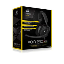 Load image into Gallery viewer, CORSAIR VOID PRO RGB USB Gaming Headset - Dolby 7.1 Surround Sound Headphones for PC - Discord Certified - 50mm Drivers - Carbon