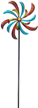 Load image into Gallery viewer, Alpine Corporation Dual Floral Windmill Stake with Gems