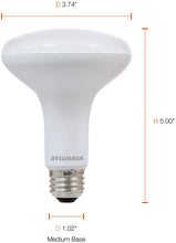 Load image into Gallery viewer, SYLVANIA General Lighting 73954 Sylvania Dimmable Led Lamp, 9 W, 120 V, Br30, Medium, 11000 Hr, Base, Efficient 9W, 2700K, Soft White, 2 Piece