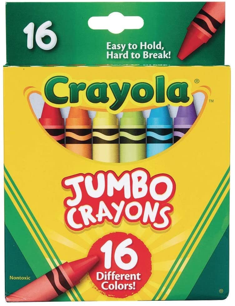Crayola 52-0390 Jumbo Crayons - 16 Count