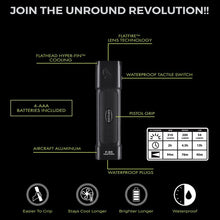 Load image into Gallery viewer, FLATEYE High Performance UNROUND CREE LED Multi Position Waterproof &amp; Shockproof Flashlight