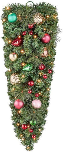 Home Accents Holiday 36 in. Fantasleigh Battery Operated Pre-Lit LED Artificial Christmas Tear Drop