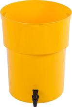 Load image into Gallery viewer, Carlisle 221004 Polyethylene Round Beverage Dispenser, 5 gal. Capacity, 12.37&quot; Dia. x 15.43&quot; H, Yellow