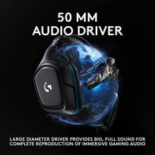 Load image into Gallery viewer, Logitech G432 DTS:X 7.1 Surround Sound Wired PC Gaming Headset (Leatherette)