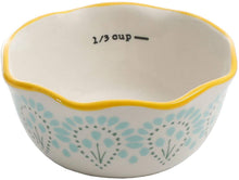Load image into Gallery viewer, The Pioneer Woman Vintage Floral 4-Piece Measuring Bowl with 4-Cup Measuring Cup, 5-Piece Set