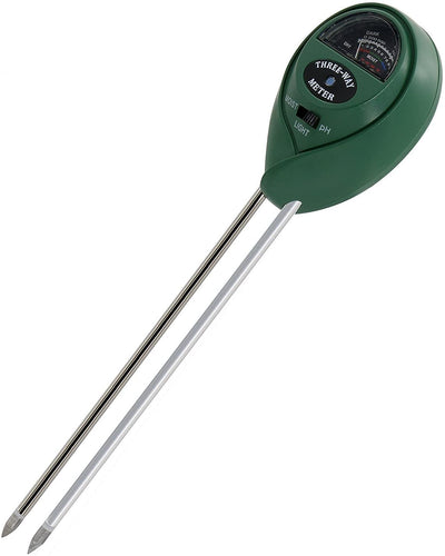 Hydro Crunch 3-in-1 Soil pH Light Moisture Meter Plant Soil Acidity Tester for Gardening Farm Lawn Indoor Outdoor Planting with Easy Reading