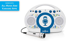 Load image into Gallery viewer, Singing Machine iSM398BG Tabeoke Portable Bluetooth Karaoke System