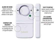 Load image into Gallery viewer, SABRE Wireless Home Security Door Window Burglar Alarm with LOUD 120 dB Siren - DIY EASY to Install