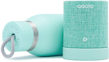 Load image into Gallery viewer, Aquio Double-Wall Steel Insulated Hydration Bottle with Rechargeable Bluetooth Wireless Speaker, Powered by iHome