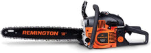 Load image into Gallery viewer, Remington RM4618 Outlaw 46cc 2-Cycle 18-Inch Gas Powered Chainsaw with Carrying Case Automatic Chain Oiler and 5-Point Anti Vibration System, 46 cc-18, Orange