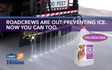 Load image into Gallery viewer, Protect Your PET from Magnesium Chloride Salts. Spray Lightly Before Snow to Prevent ice from bonding to Save time and Protect Your decking &amp; Turf Too. Saves $$$ - one jug Replaces Eight of Theirs.