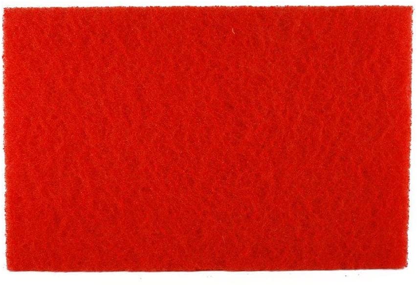 12 in. x 18 in. Non-Woven Medium Grit Red Buffer Pad (5-Pack)