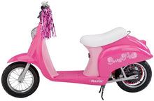 Load image into Gallery viewer, Razor Pocket Mod - 24V Miniature Euro-Style Electric Scooter, Vintage-Inspired Design, Hidden Storage Below Cushioned Seat, Up to 15 mph and Up to 40 min Ride Time