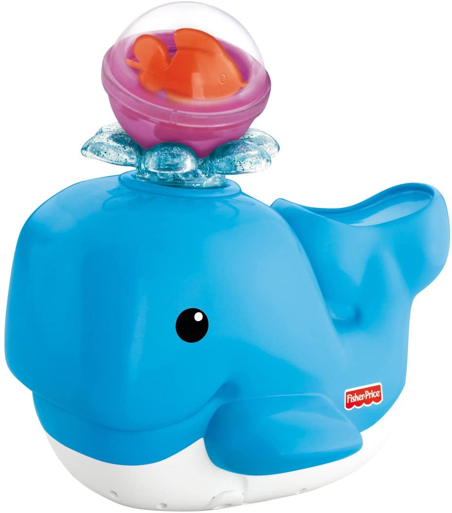 Fisher-Price Brilliant Basics Spray 'N Lights Bath Whale