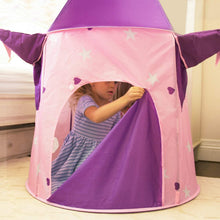 Load image into Gallery viewer, Alvantor Kids Princess Crystal Castle, Pop Play Tents Indoor Outdoor Great Game and Toy Gift for Children Fun, 35”x35”x51”