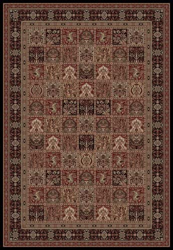 Concord Global Imports Oriental Classics Panel Black Oriental Rectangular Rug