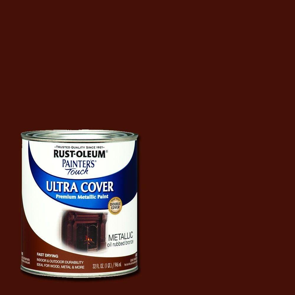 32 oz. Ultra Cover Metallic Oil Rubbed Bronze General Purpose Paint (2-Pack)
