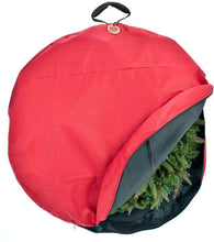 Load image into Gallery viewer, Santa's Bags [Wreath Storage Container - for Christmas Wreath up to 36 Inches in Diameter | Bag Hooks Directly to Your Wire Wreath Frames to Prevent Sagging and Deformed Wreaths