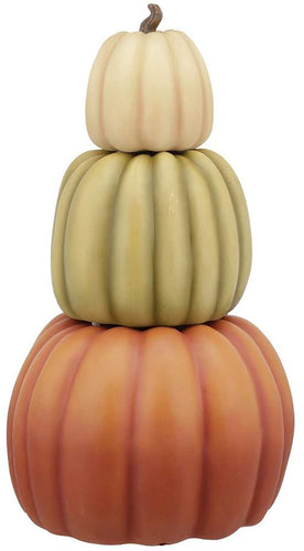 ACCENTHOME 26.5 in. Harvest Stacked Pumpkins-Heirloom