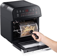 Load image into Gallery viewer, GoWISE USA Deluxe 12.7-Quarts 15-in-1 Electric Air Fryer Oven w/Rotisserie and Dehydrator + 50 Recipes