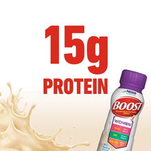Load image into Gallery viewer, BOOST Women Balanced Nutritional Drink, Very Vanilla, 8 Ounce Bottle (Pack of 6) (Packaging May Vary)